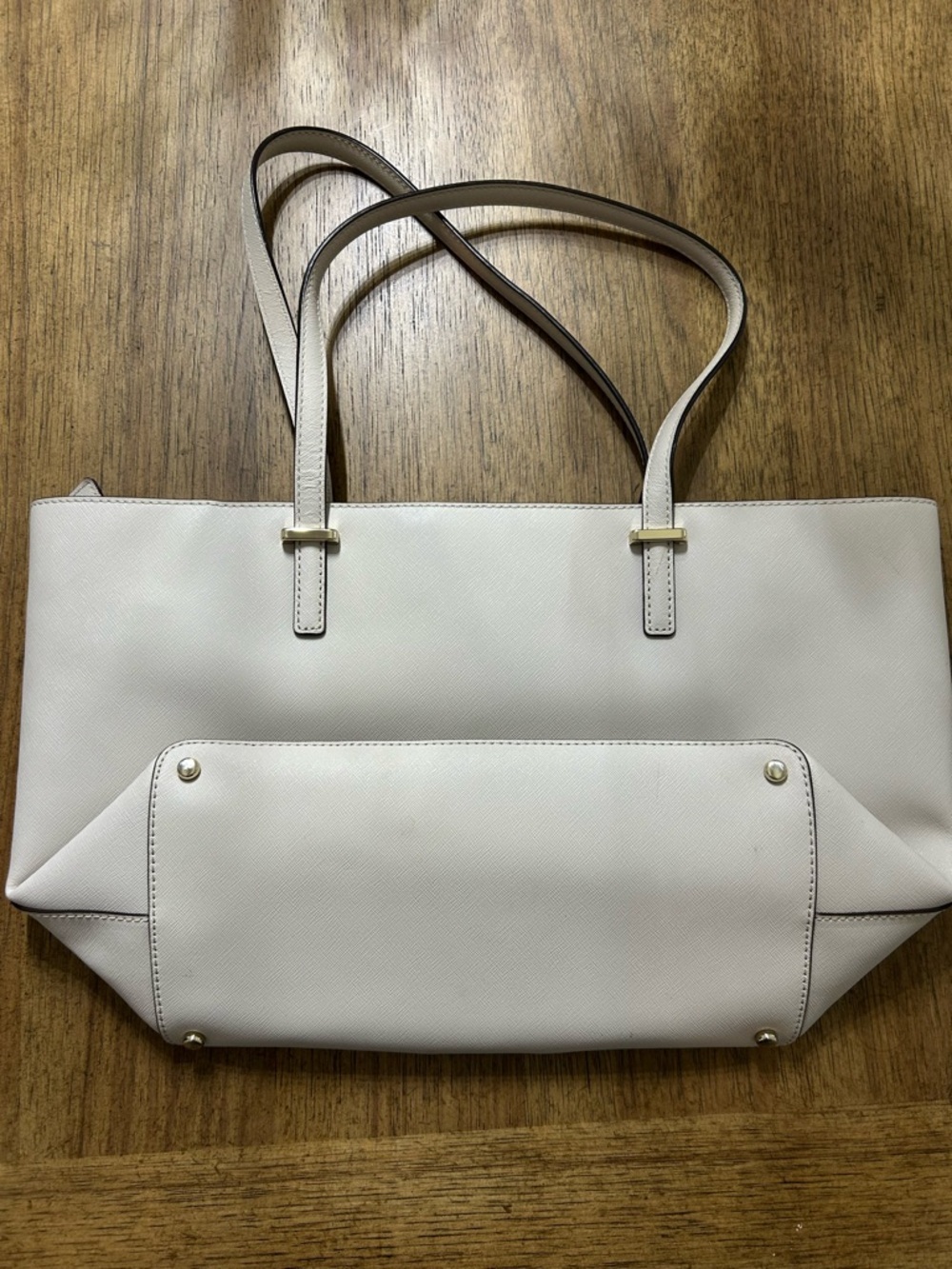 kate spade Cream and Black Center-Stripe Tote - Picture 2 of 3
